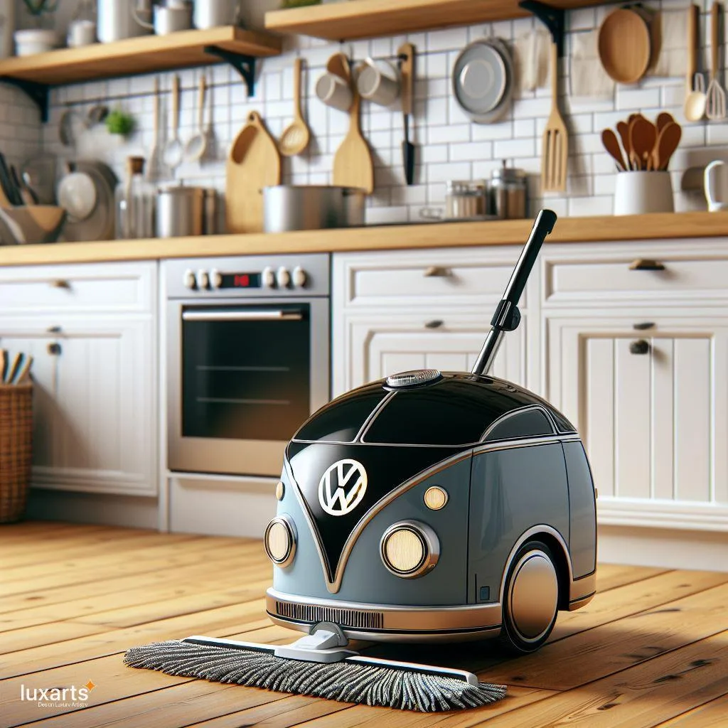 Clean in Style: Volkswagen Bus-Inspired Robot Vacuum & Mop for Effortless Cleaning luxarts volkswagen bus inspired robot vacuum mop 7 jpg
