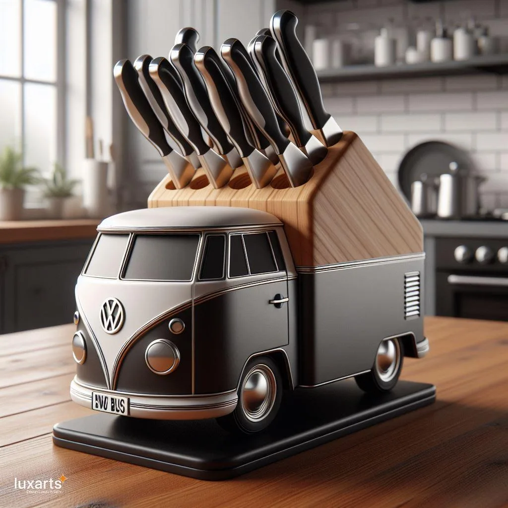 Slice in Retro Style: Volkswagen Bus Knife Block Sets for Culinary Enthusiasts luxarts volkswagen bus knife block sets 9 jpg