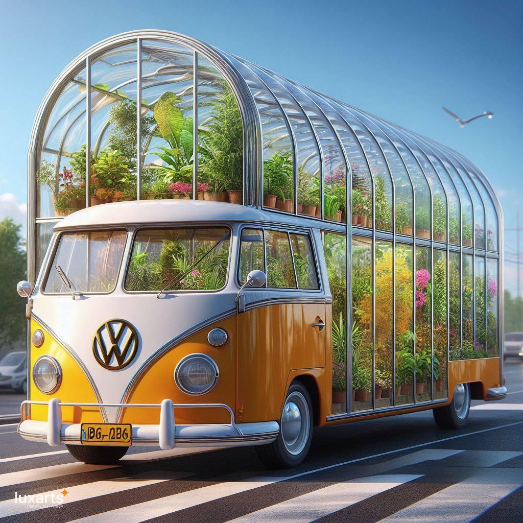 Rollin' Green: Volkswagen Bus Mobile Greenhouses for Sustainable Living luxarts volkswagen bus mobile greenhouses 1