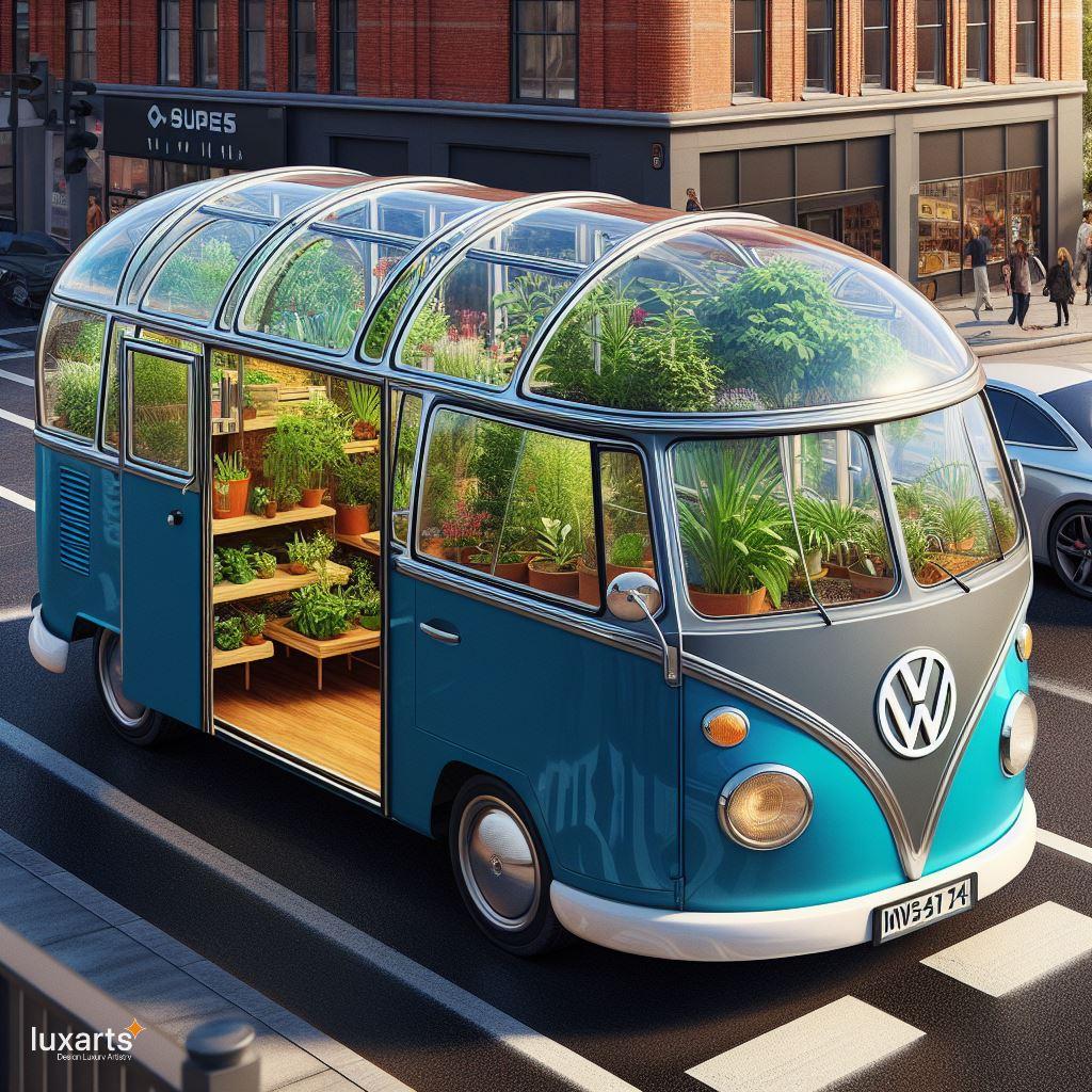 Rollin' Green: Volkswagen Bus Mobile Greenhouses for Sustainable Living luxarts volkswagen bus mobile greenhouses 4