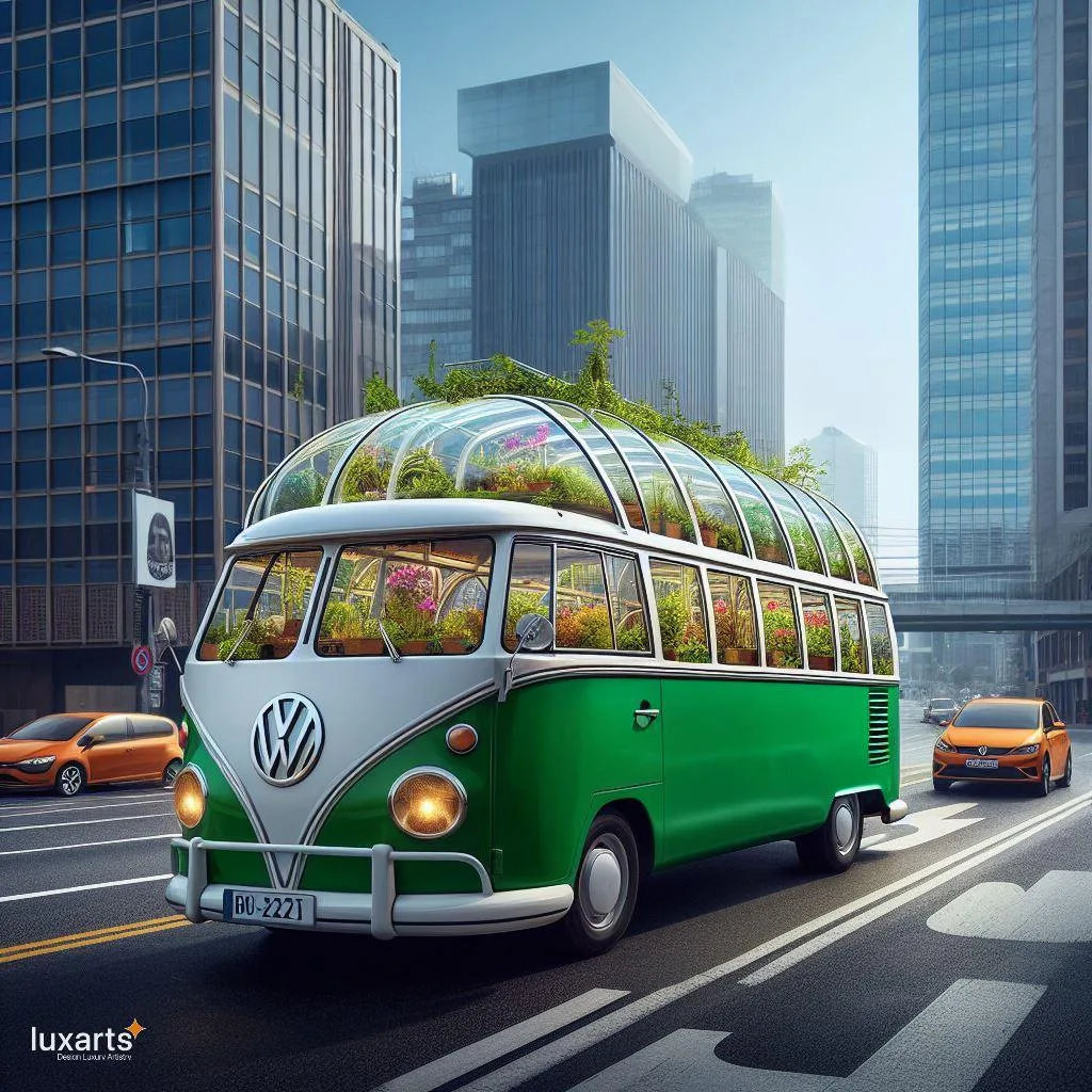 Rollin' Green: Volkswagen Bus Mobile Greenhouses for Sustainable Living luxarts volkswagen bus mobile greenhouses 8 jpg