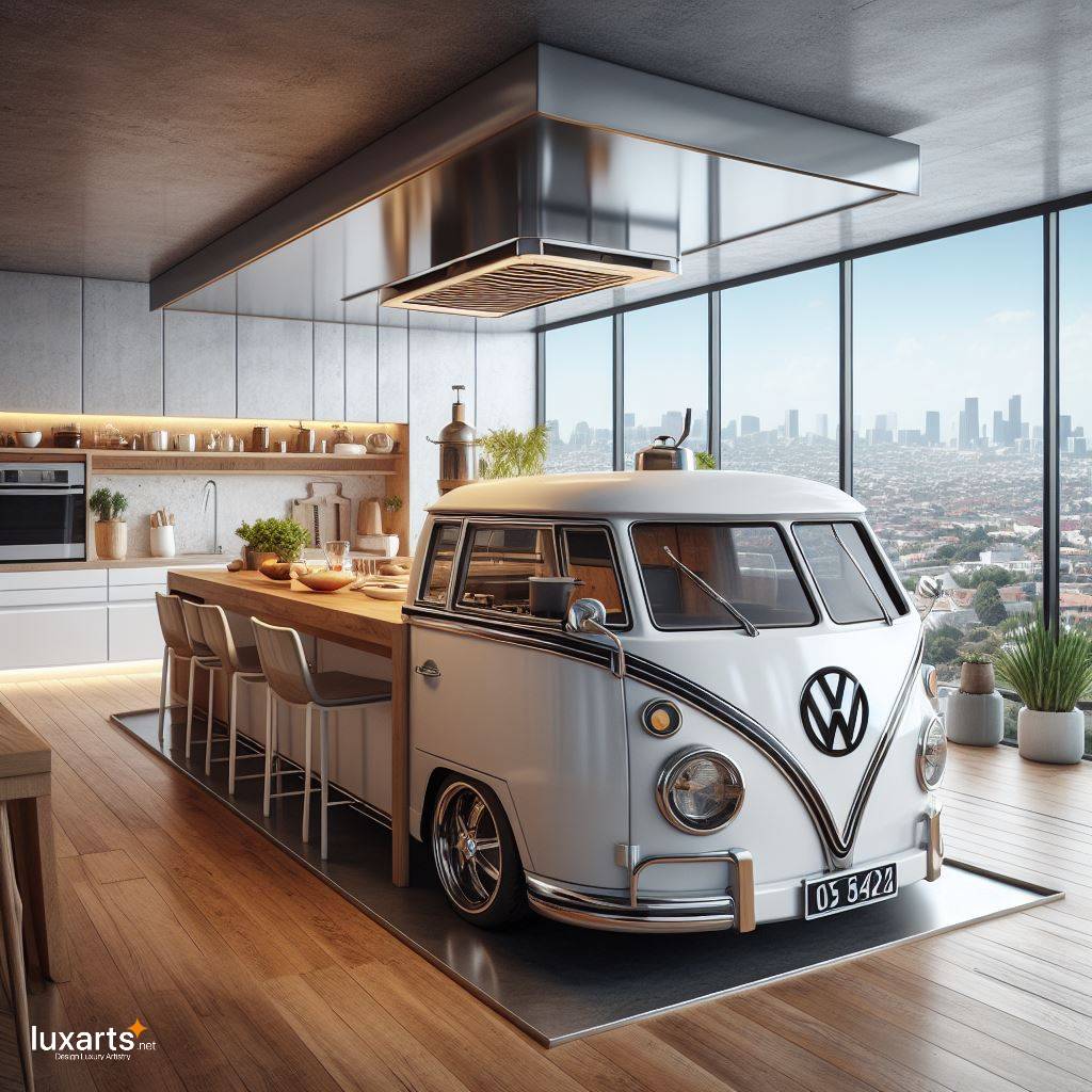 Volkswagen Kitchen Island with Stovetop and Extractor Hood: A Fusion of Style and Function luxarts volkswagen kitchen island with stovetop and extractor hood 8