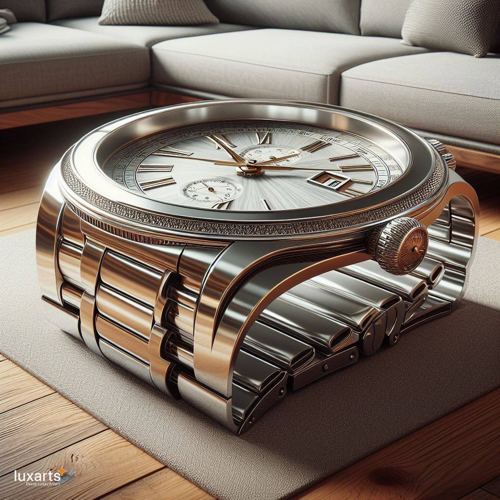 Timeless Elegance: Watch Shaped Coffee Table for Your Living Space luxarts watch shaped coffee tables 7