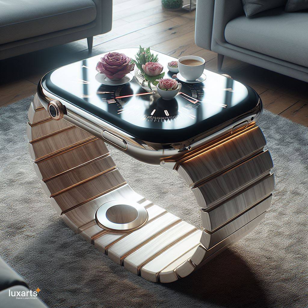Timeless Elegance: Watch Shaped Coffee Table for Your Living Space luxarts watch shaped coffee tables 8