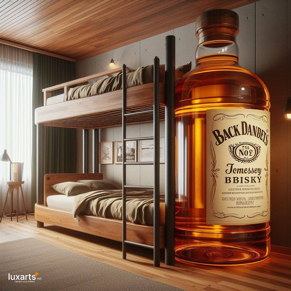 Raise a Toast to Unique Design: Whiskey Bottle Bunk Bed for Spirited Slumber Parties luxarts whiskey bunk bed 2