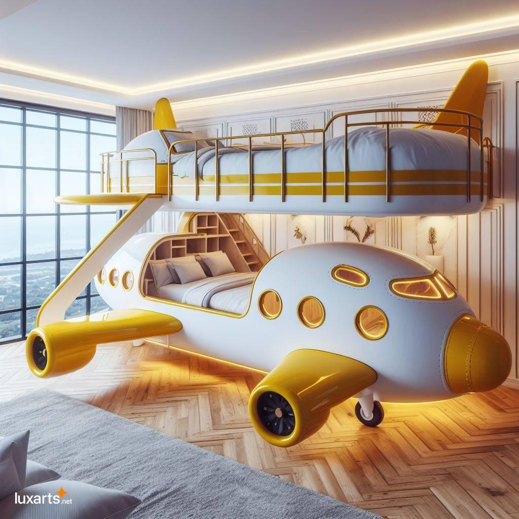 Airplane Bunk Beds: Elevate Your Child's Bedroom and Inspire Dreams airplanes shaped bunk beds 12