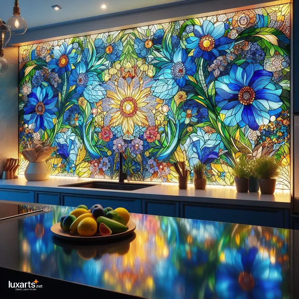Stained Glass Backsplash: Elevate Your Kitchen with Artistic Elegance backsplash stained glass 12