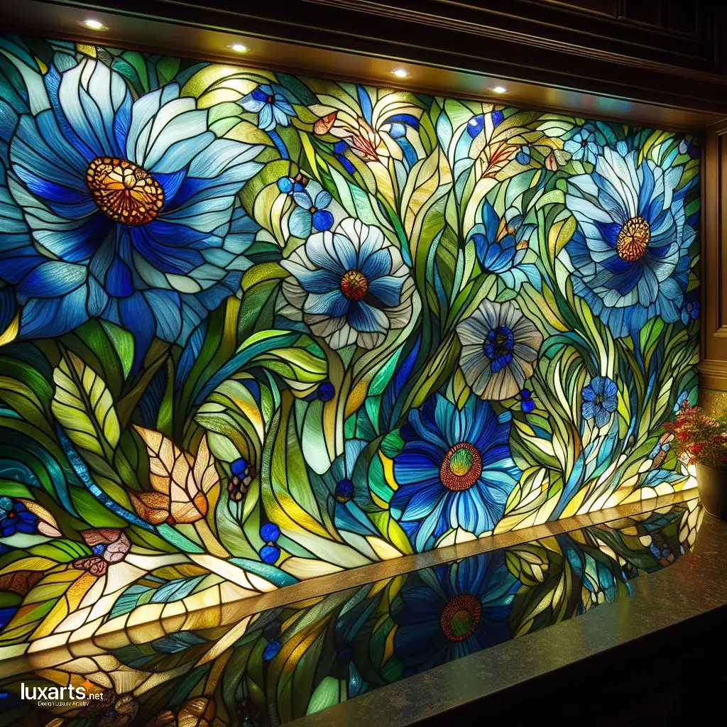 Stained Glass Backsplash: Elevate Your Kitchen with Artistic Elegance backsplash stained glass 13