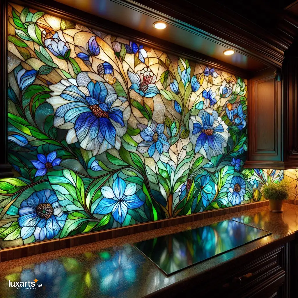 Stained Glass Backsplash: Elevate Your Kitchen with Artistic Elegance backsplash stained glass 2