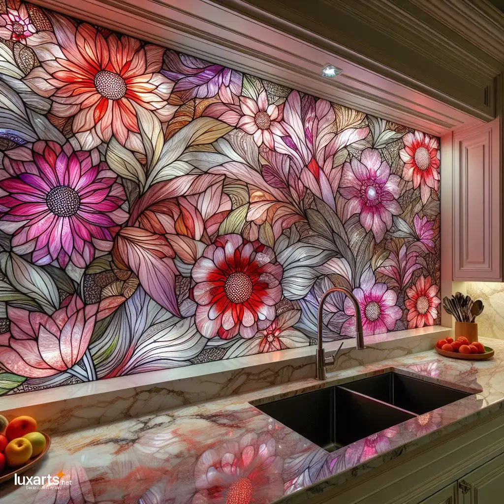 Stained Glass Backsplash: Elevate Your Kitchen with Artistic Elegance backsplash stained glass 3