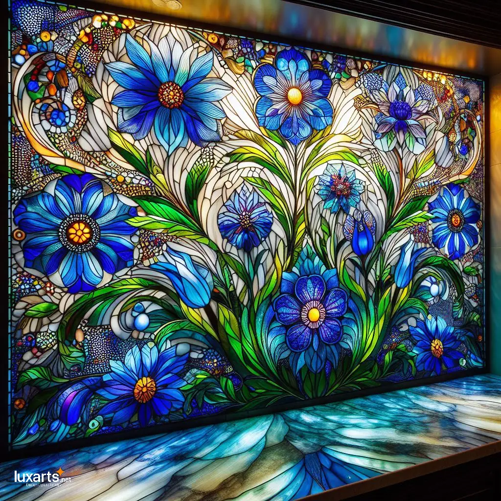 Stained Glass Backsplash: Elevate Your Kitchen with Artistic Elegance backsplash stained glass 6
