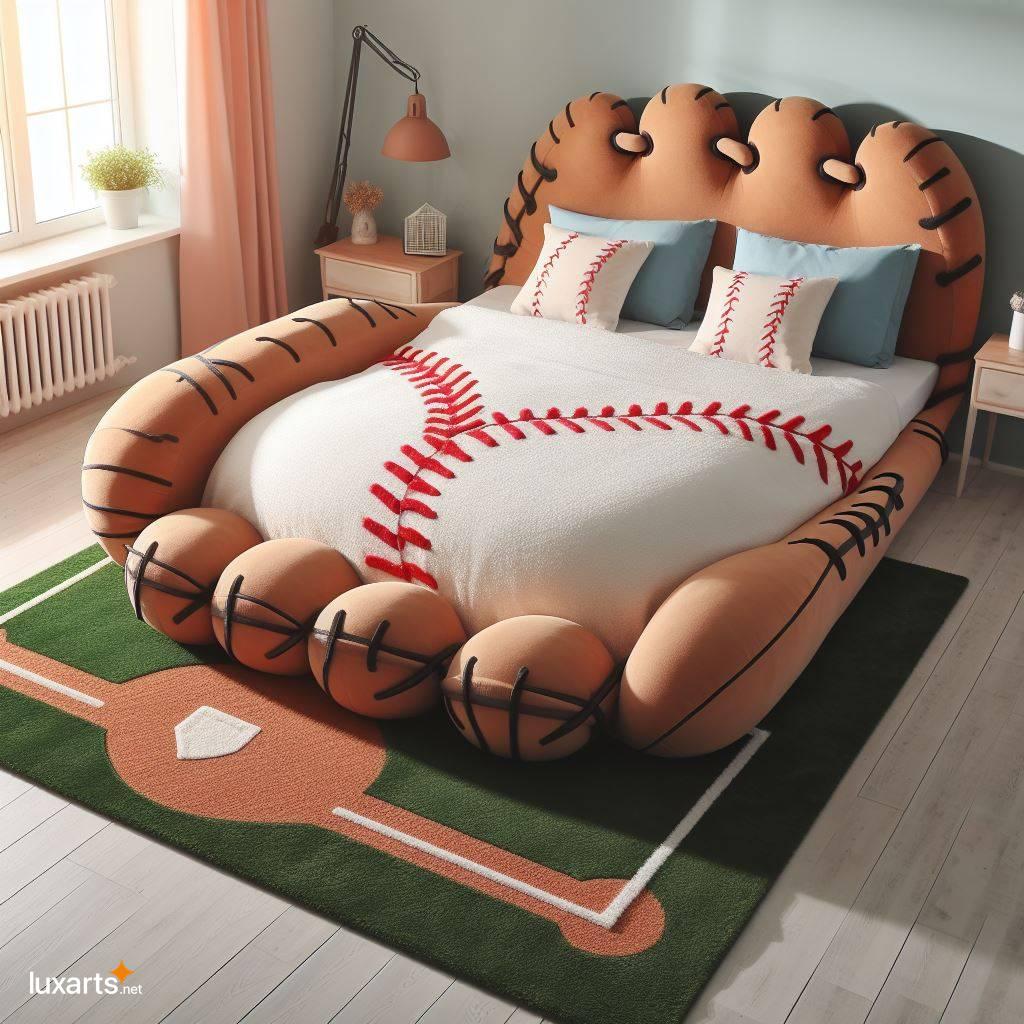 Baseball Glove Bed: The Perfect Dugout for Kids and Adults baseball glove bed 3