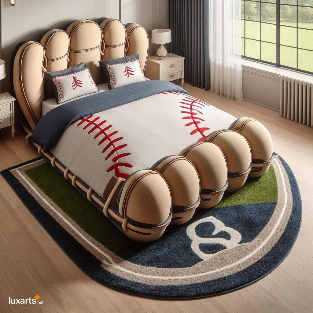 Baseball Glove Bed: The Perfect Dugout for Kids and Adults baseball glove bed 4