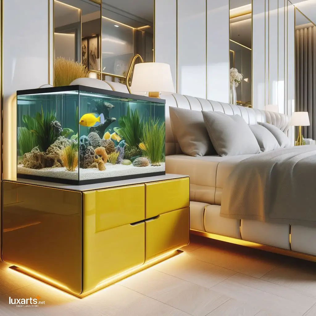 Enhance Your Bedroom Ambiance with Stunning Bedside Table Aquariums bedside table aquariums 3