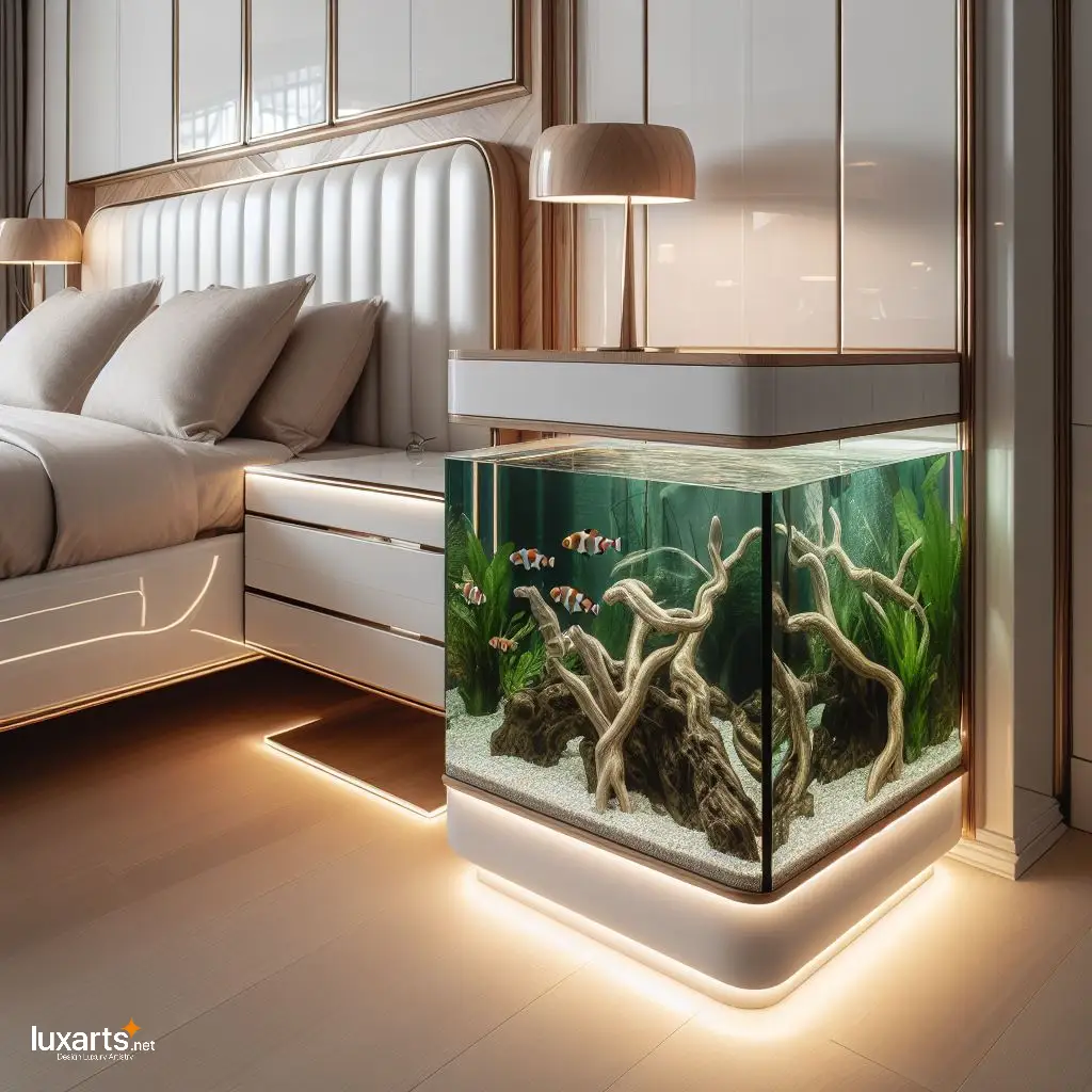Enhance Your Bedroom Ambiance with Stunning Bedside Table Aquariums bedside table aquariums 6