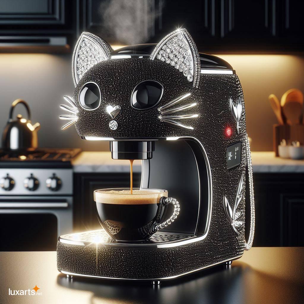 Black Crystal Cat Shaped Coffee Maker: Brew, Serve, and Admire black crystal cat shaped coffee maker 2