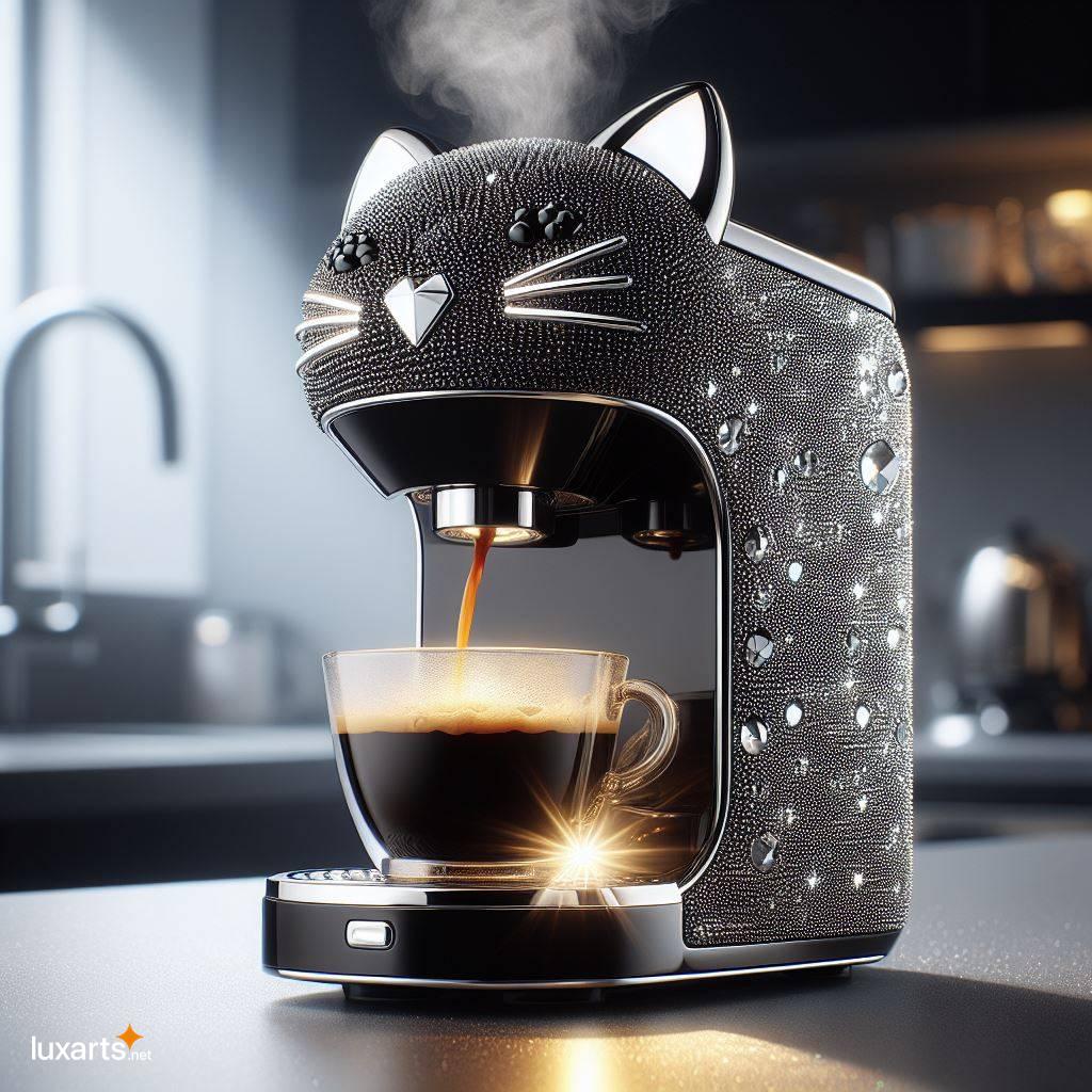 Black Crystal Cat Shaped Coffee Maker: Brew, Serve, and Admire black crystal cat shaped coffee maker 4