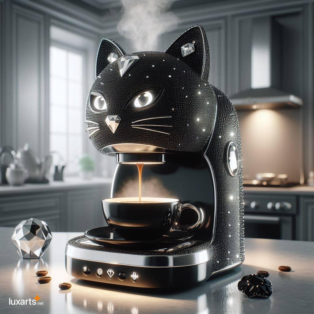 Black Crystal Cat Shaped Coffee Maker: Brew, Serve, and Admire black crystal cat shaped coffee maker 8