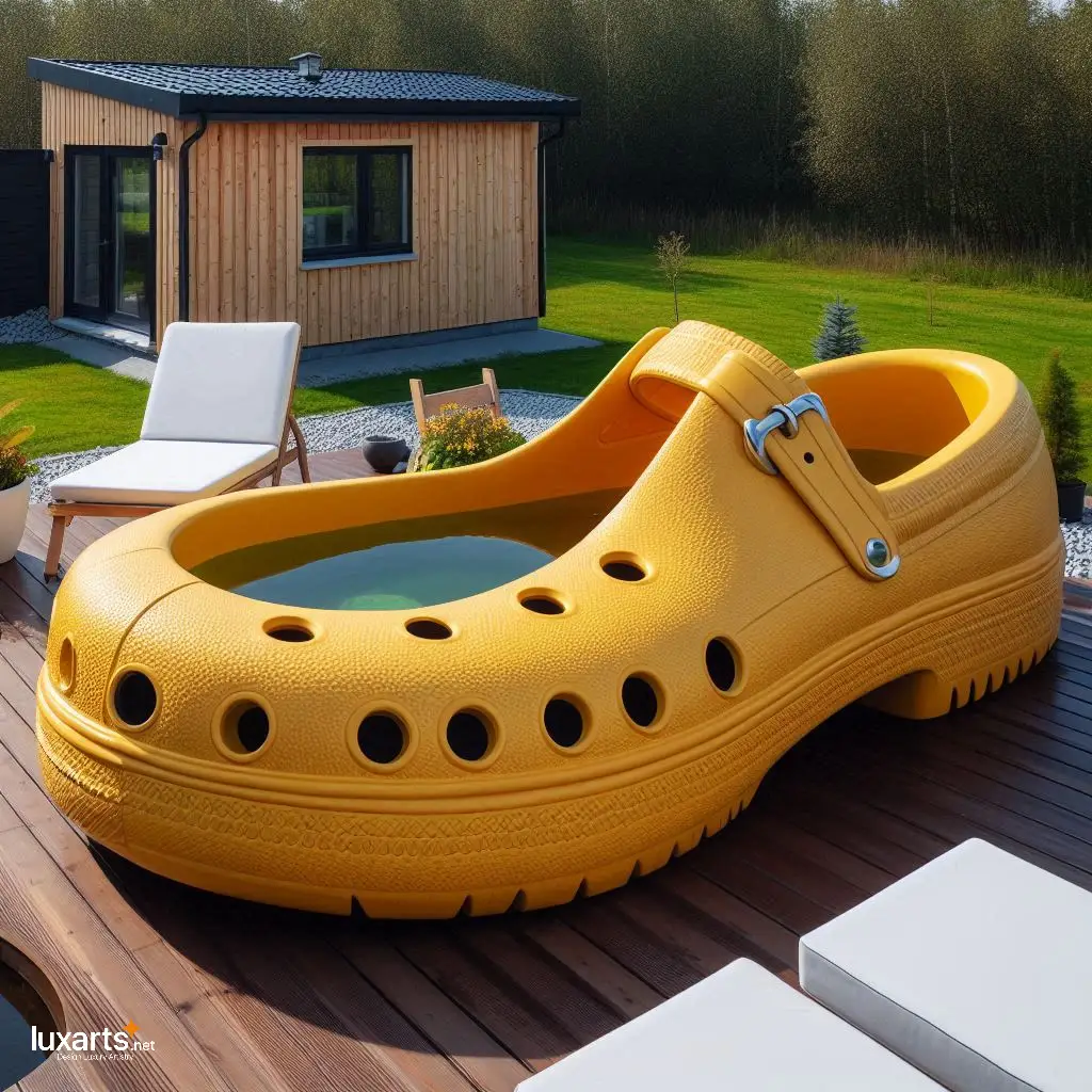 Embrace Whimsical Designs: Immerse Yourself in Creative Crocs Slipper Shaped Hot Tubs crocs slipper shaped hot tubs 1