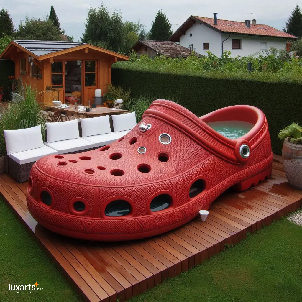 Embrace Whimsical Designs: Immerse Yourself in Creative Crocs Slipper Shaped Hot Tubs crocs slipper shaped hot tubs 2