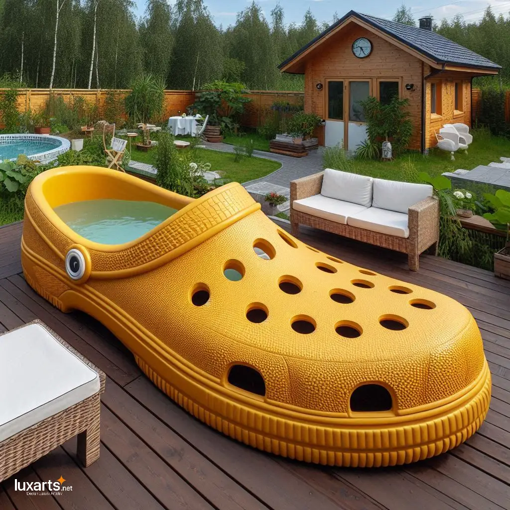 Embrace Whimsical Designs: Immerse Yourself in Creative Crocs Slipper Shaped Hot Tubs crocs slipper shaped hot tubs 3