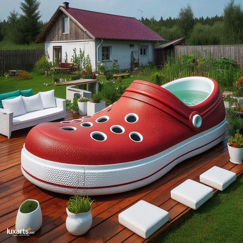 Embrace Whimsical Designs: Immerse Yourself in Creative Crocs Slipper Shaped Hot Tubs crocs slipper shaped hot tubs 4