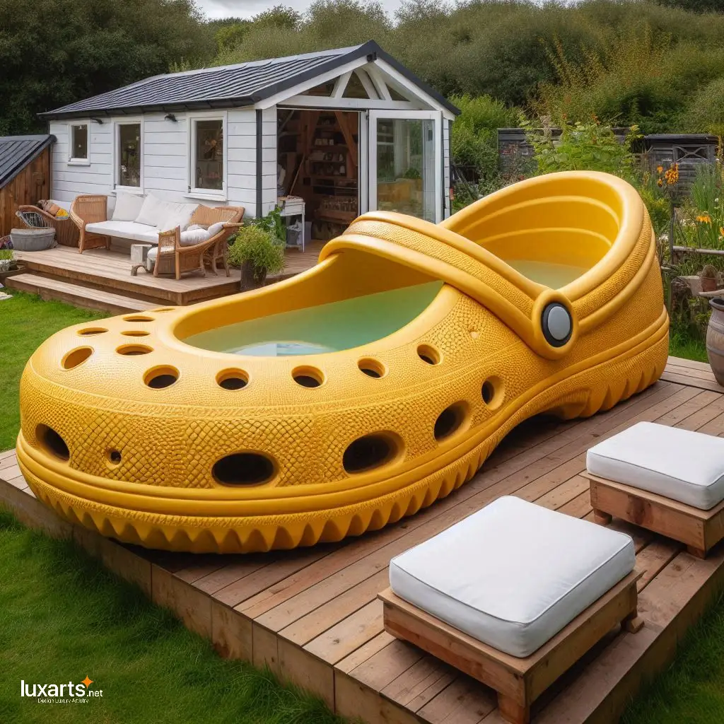Embrace Whimsical Designs: Immerse Yourself in Creative Crocs Slipper Shaped Hot Tubs crocs slipper shaped hot tubs 5
