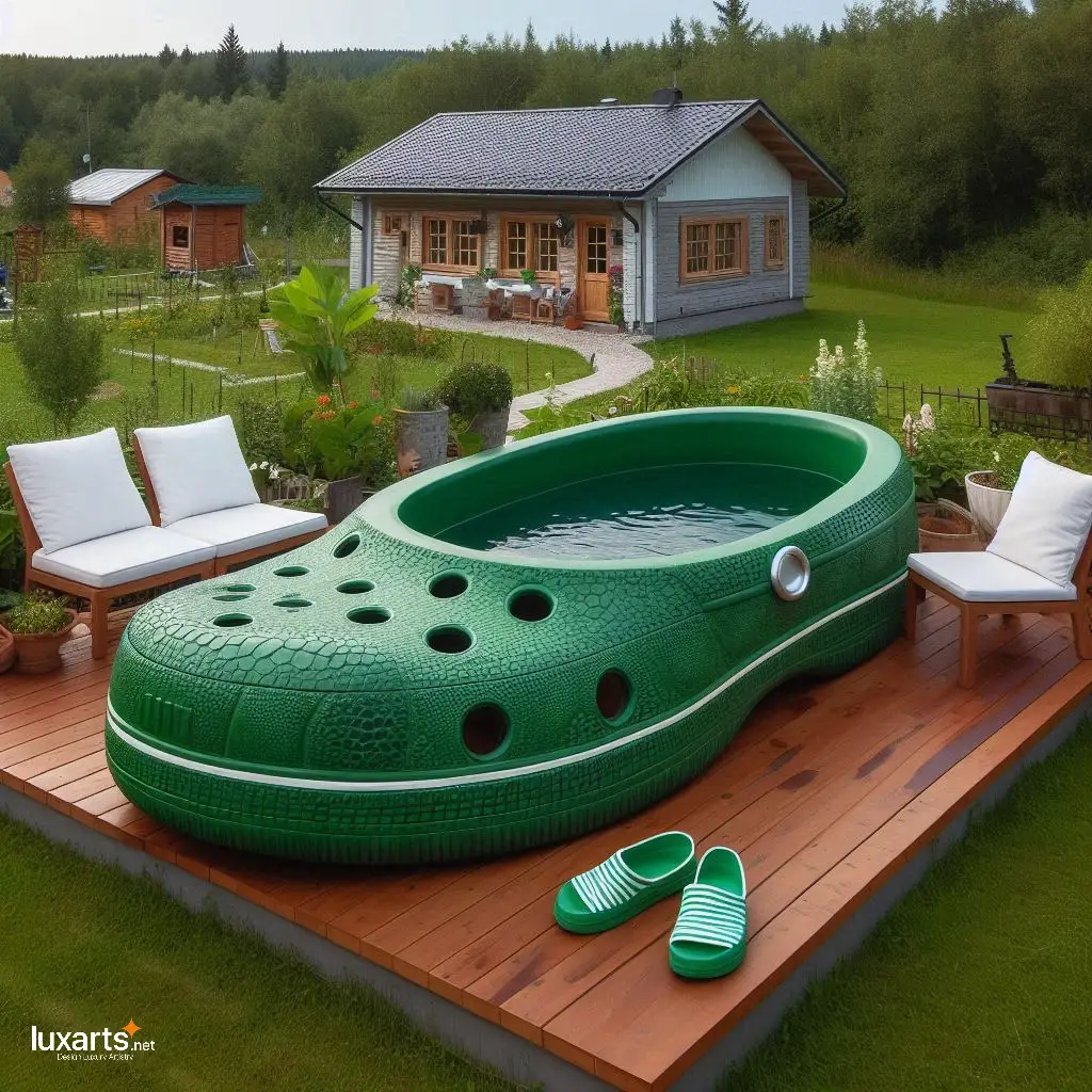 Embrace Whimsical Designs: Immerse Yourself in Creative Crocs Slipper Shaped Hot Tubs crocs slipper shaped hot tubs 6
