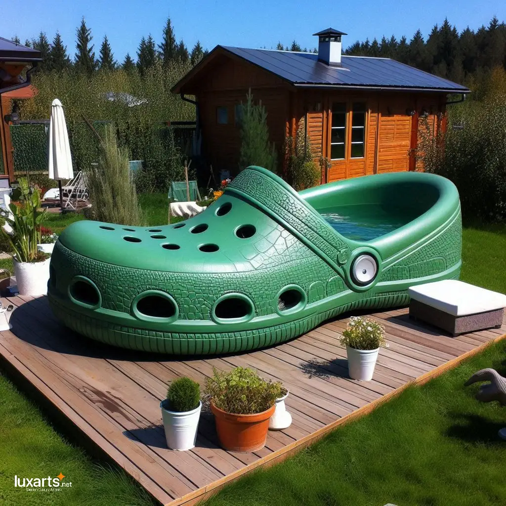Embrace Whimsical Designs: Immerse Yourself in Creative Crocs Slipper Shaped Hot Tubs crocs slipper shaped hot tubs 7