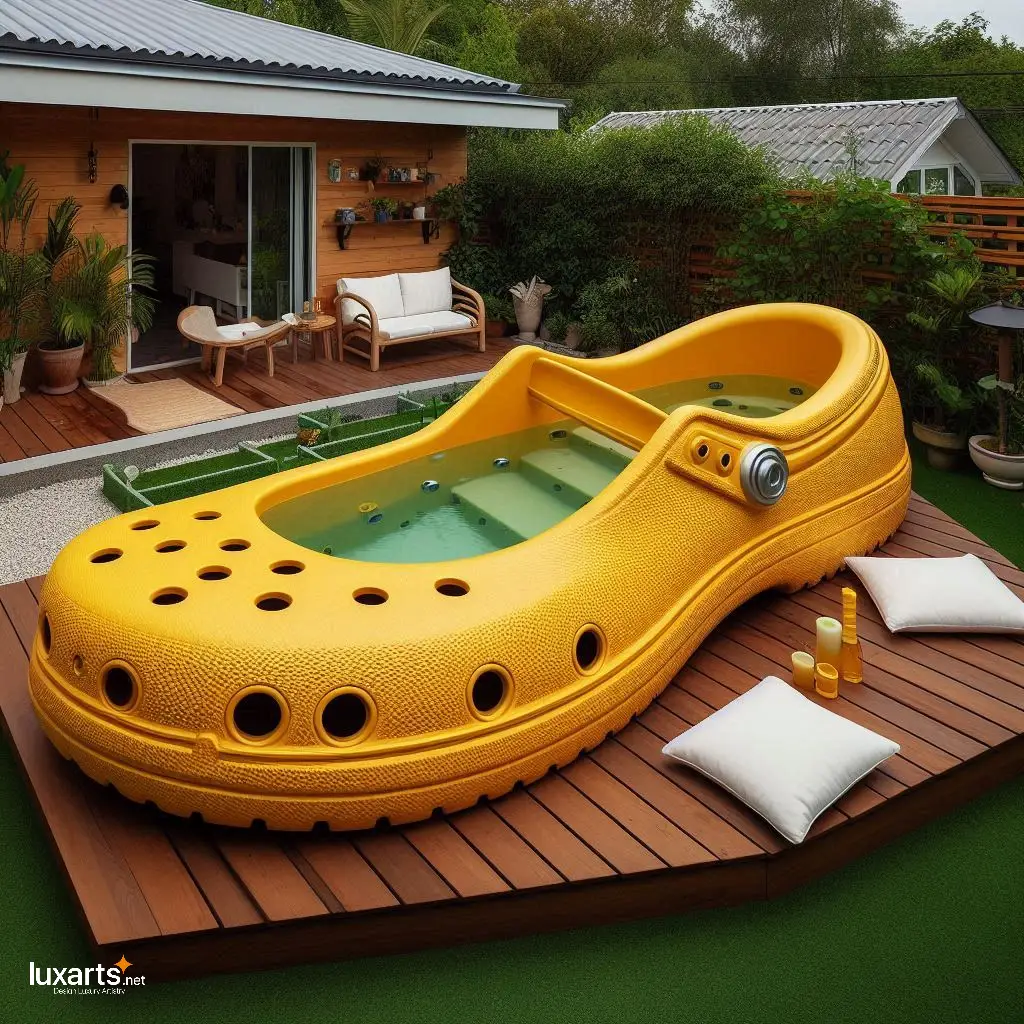 Embrace Whimsical Designs: Immerse Yourself in Creative Crocs Slipper Shaped Hot Tubs crocs slipper shaped hot tubs 8