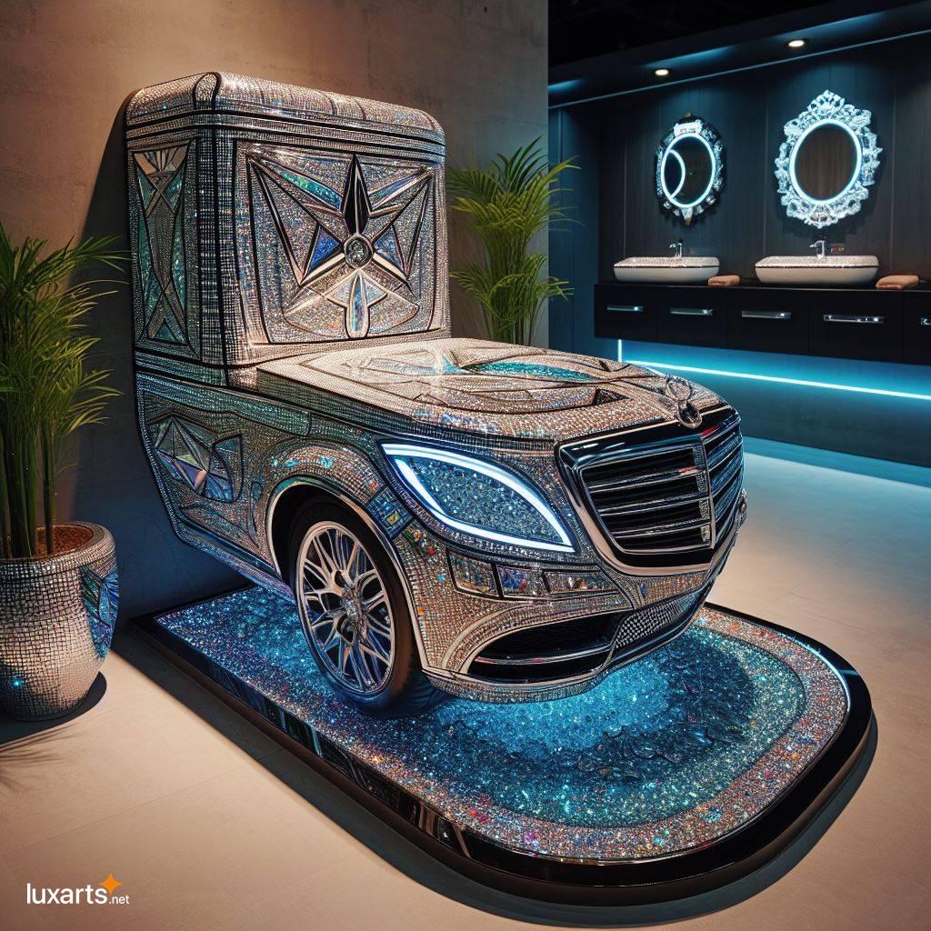 Elevate Your Bathroom with a Crystal and Diamond-Encrusted Mercedes Toilet crystal and diamond encrusted mercedes toilet 7