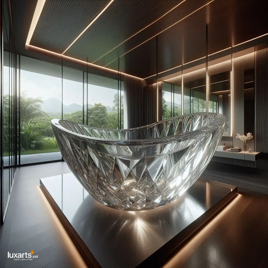 Bathe in Luxury: Unleash the Enchanting Beauty of a Crystal Bathtub crystal bathtub 1