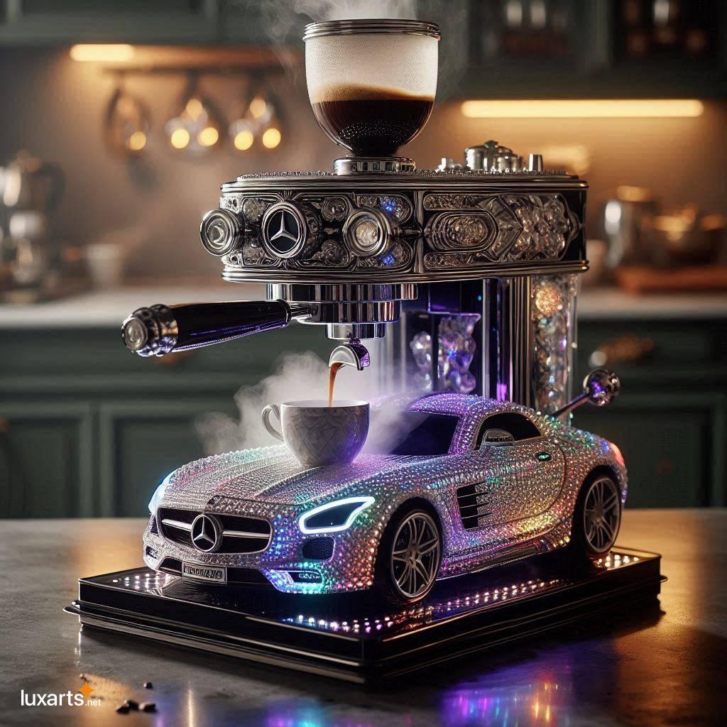 Brew in Style: Unleash the Crystal Mercedes-Benz Car Inspired Coffee Maker crystal mercedes benz car inspired coffee maker 1