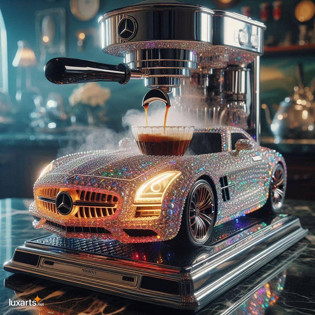 Brew in Style: Unleash the Crystal Mercedes-Benz Car Inspired Coffee Maker crystal mercedes benz car inspired coffee maker 3