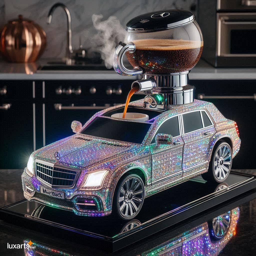 Brew in Style: Unleash the Crystal Mercedes-Benz Car Inspired Coffee Maker crystal mercedes benz car inspired coffee maker 4