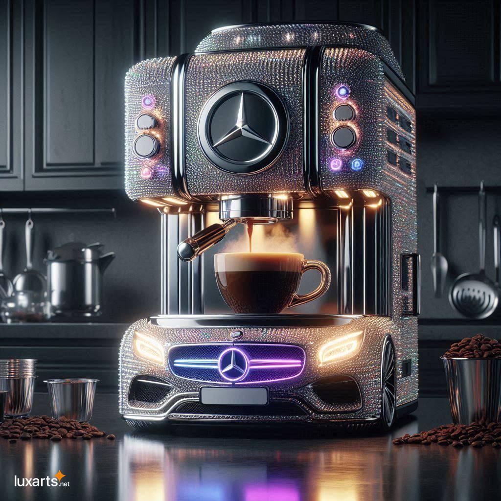 Brew in Style: Unleash the Crystal Mercedes-Benz Car Inspired Coffee Maker crystal mercedes benz car inspired coffee maker 5