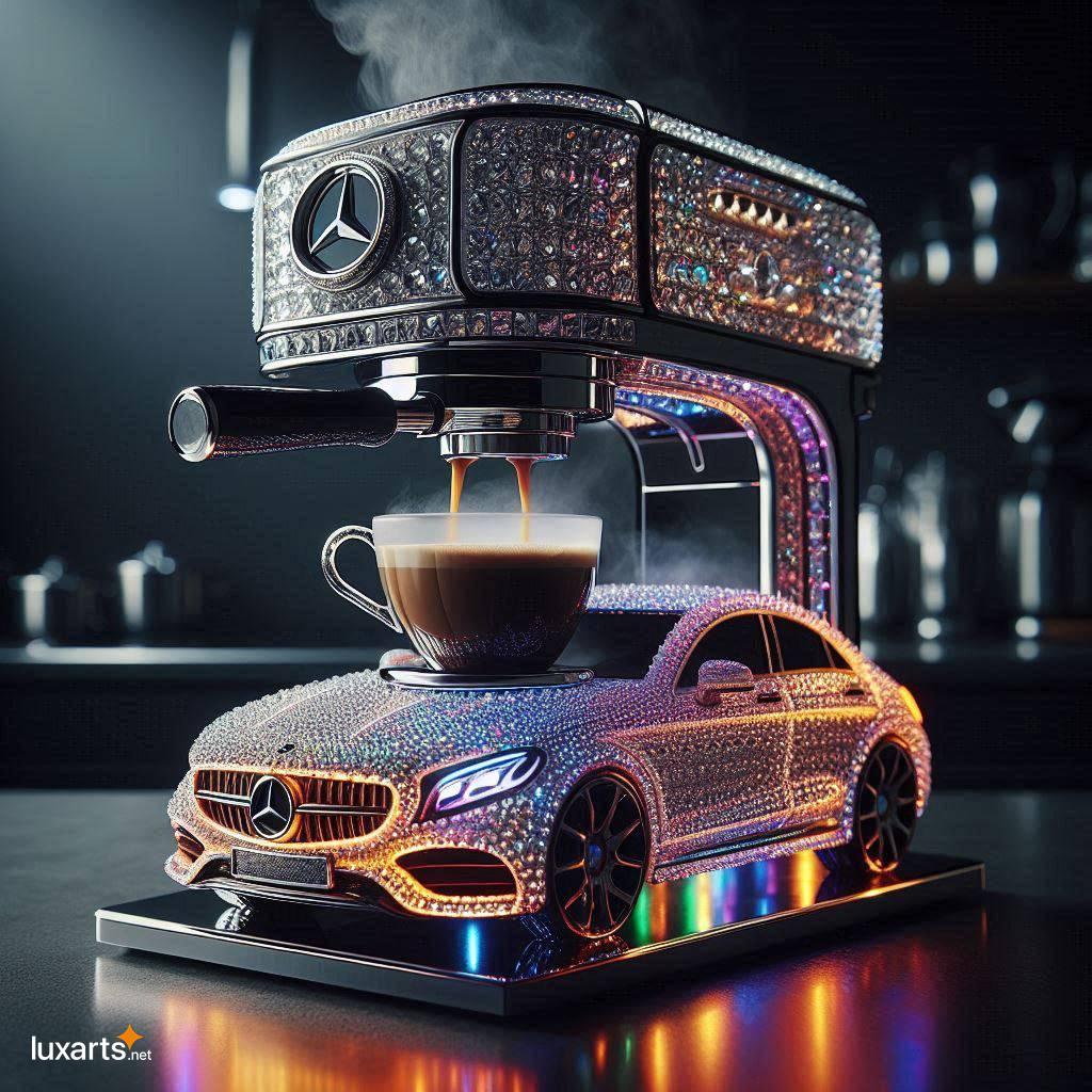 Brew in Style: Unleash the Crystal Mercedes-Benz Car Inspired Coffee Maker crystal mercedes benz car inspired coffee maker 6
