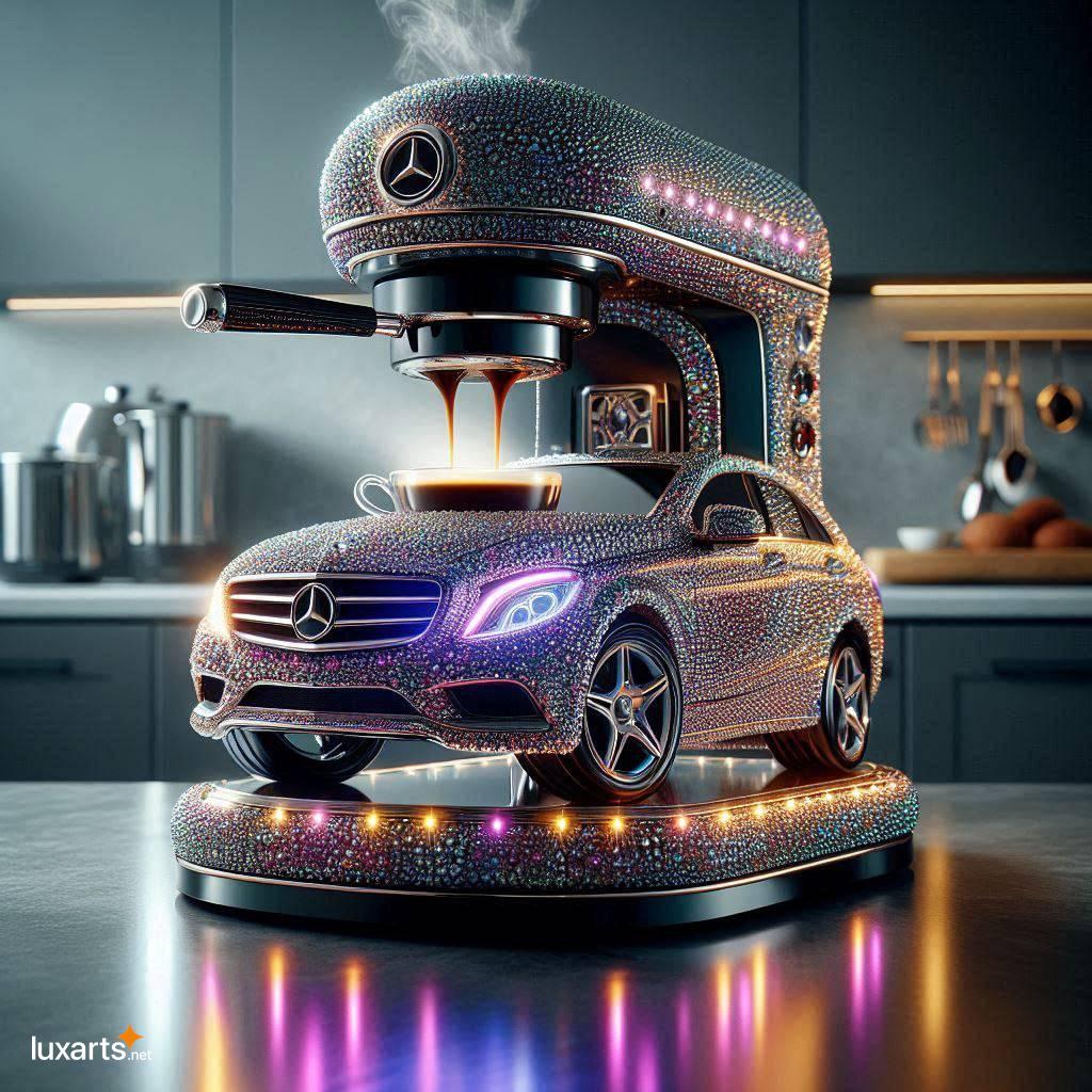 Brew in Style: Unleash the Crystal Mercedes-Benz Car Inspired Coffee Maker crystal mercedes benz car inspired coffee maker 7