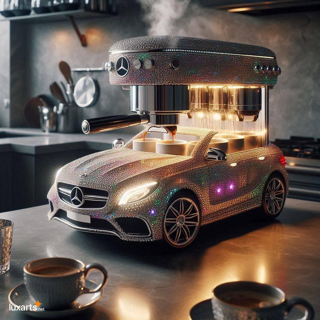 Brew in Style: Unleash the Crystal Mercedes-Benz Car Inspired Coffee Maker crystal mercedes benz car inspired coffee maker 9
