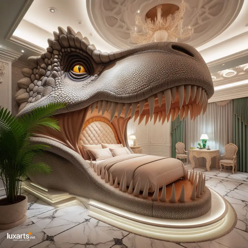 Dinosaur Head Bed: Sleep Among the Dinosaurs in Style and Comfort dinosaur head bed 1