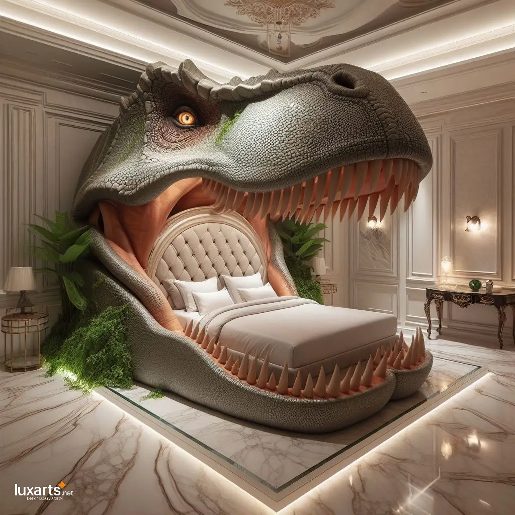 Dinosaur Head Bed: Sleep Among the Dinosaurs in Style and Comfort dinosaur head bed 3