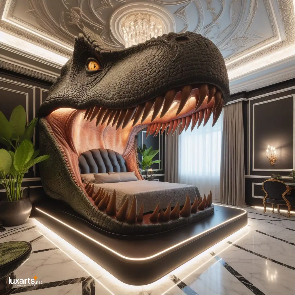 Dinosaur Head Bed: Sleep Among the Dinosaurs in Style and Comfort dinosaur head bed 7