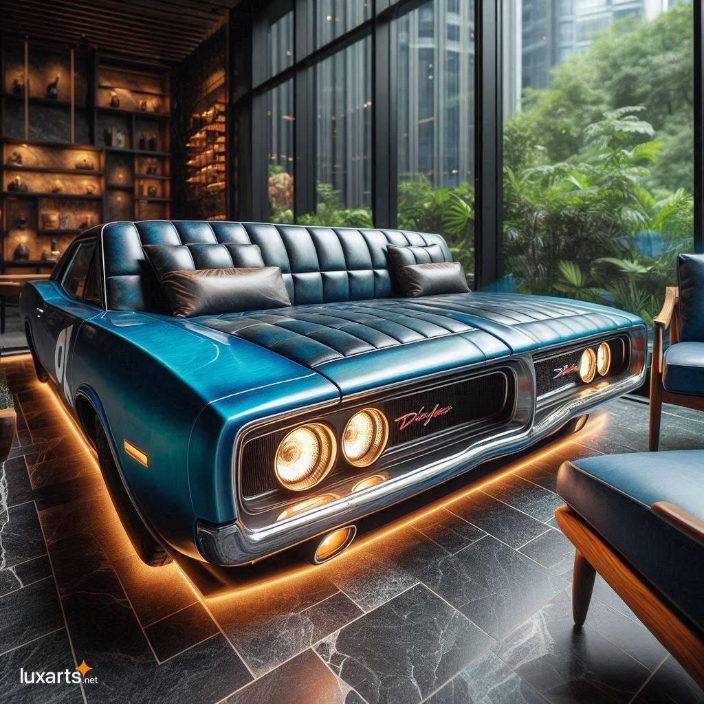Dodge Charger RT 1970 Shaped Sofa: Sit, Relax, and Admire dodge charger rt shaped sofa 1