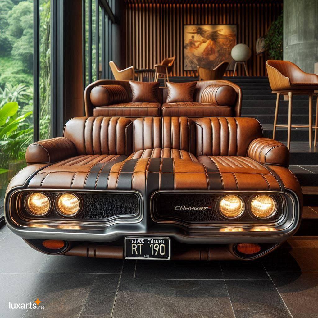Dodge Charger RT 1970 Shaped Sofa: Sit, Relax, and Admire dodge charger rt shaped sofa 4