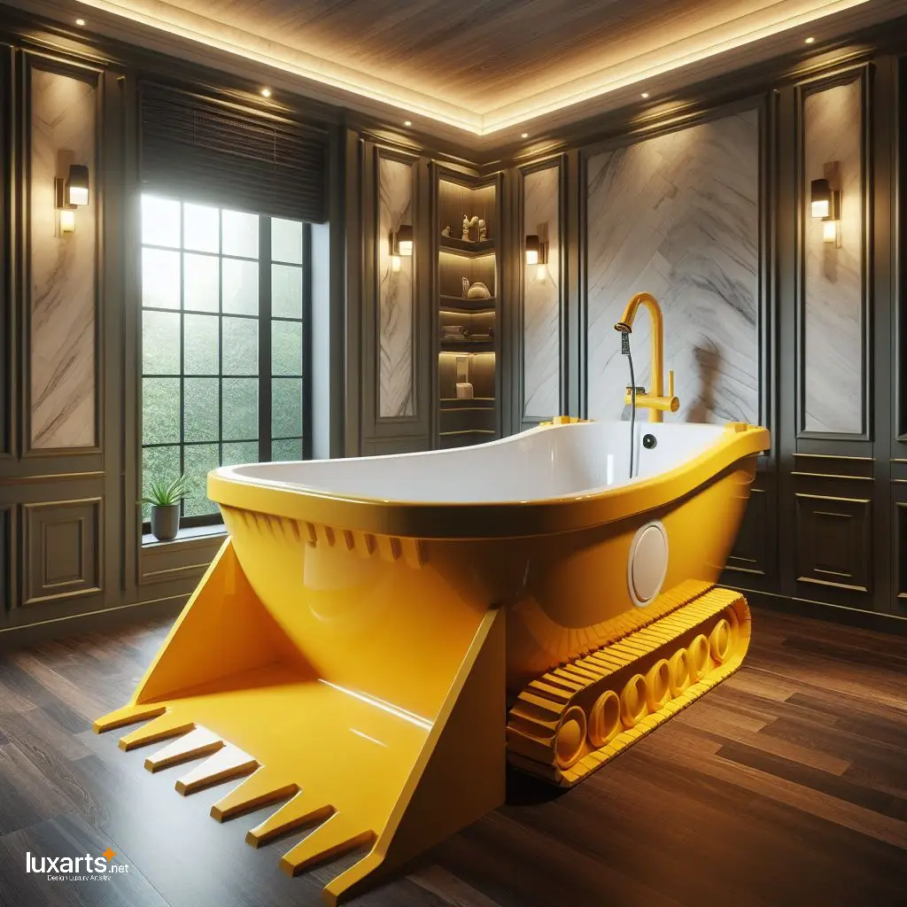 Elevate Your Bathroom Décor with an Excavator Bucket Bathtub excavator bucket bathtub 10