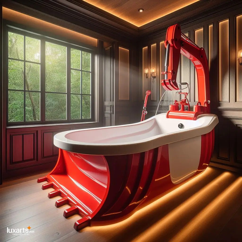 Elevate Your Bathroom Décor with an Excavator Bucket Bathtub excavator bucket bathtub 12