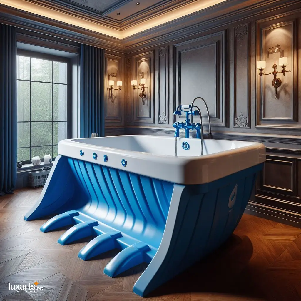 Elevate Your Bathroom Décor with an Excavator Bucket Bathtub excavator bucket bathtub 9