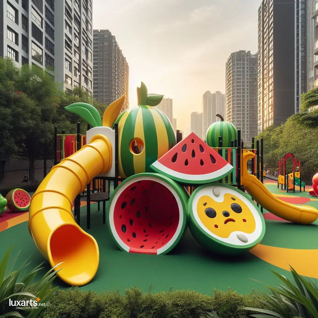 Where Playtime Grows: Explore a Whimsical Fruit-Inspired Outdoor Playground fruit inspired outdoor playground 8
