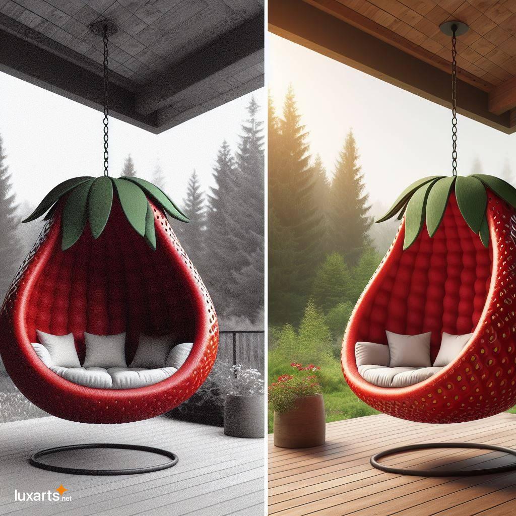 Add a Touch of Whimsy to Your Garden with Delightful Fruit-Shaped Swing Seats fruit swinging garden chairs 10