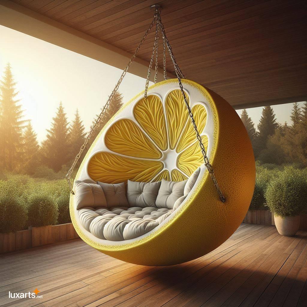 Add a Touch of Whimsy to Your Garden with Delightful Fruit-Shaped Swing Seats fruit swinging garden chairs 4
